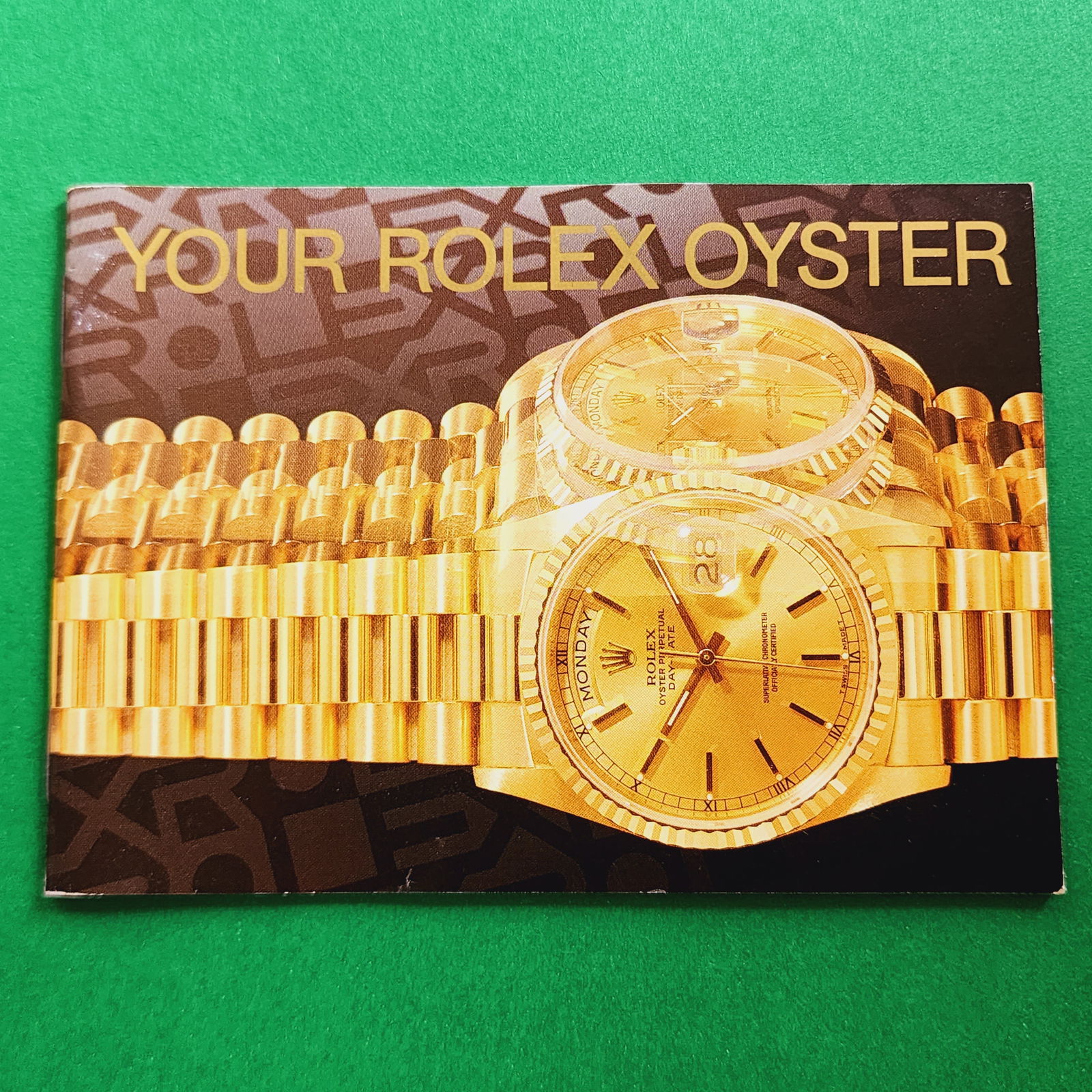 Rolex Oyster President Watch Brochure: Condition as per photos