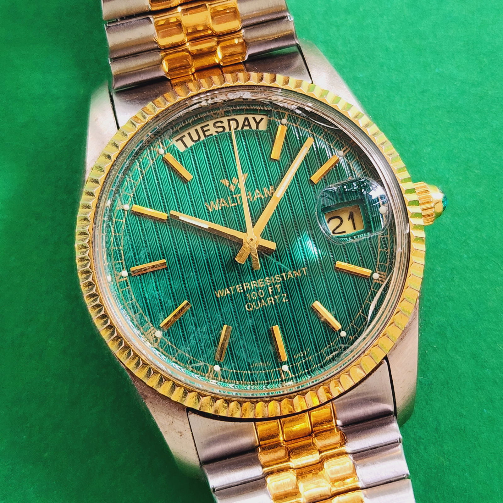 Waltham Green Dial President Watch: Not ticking