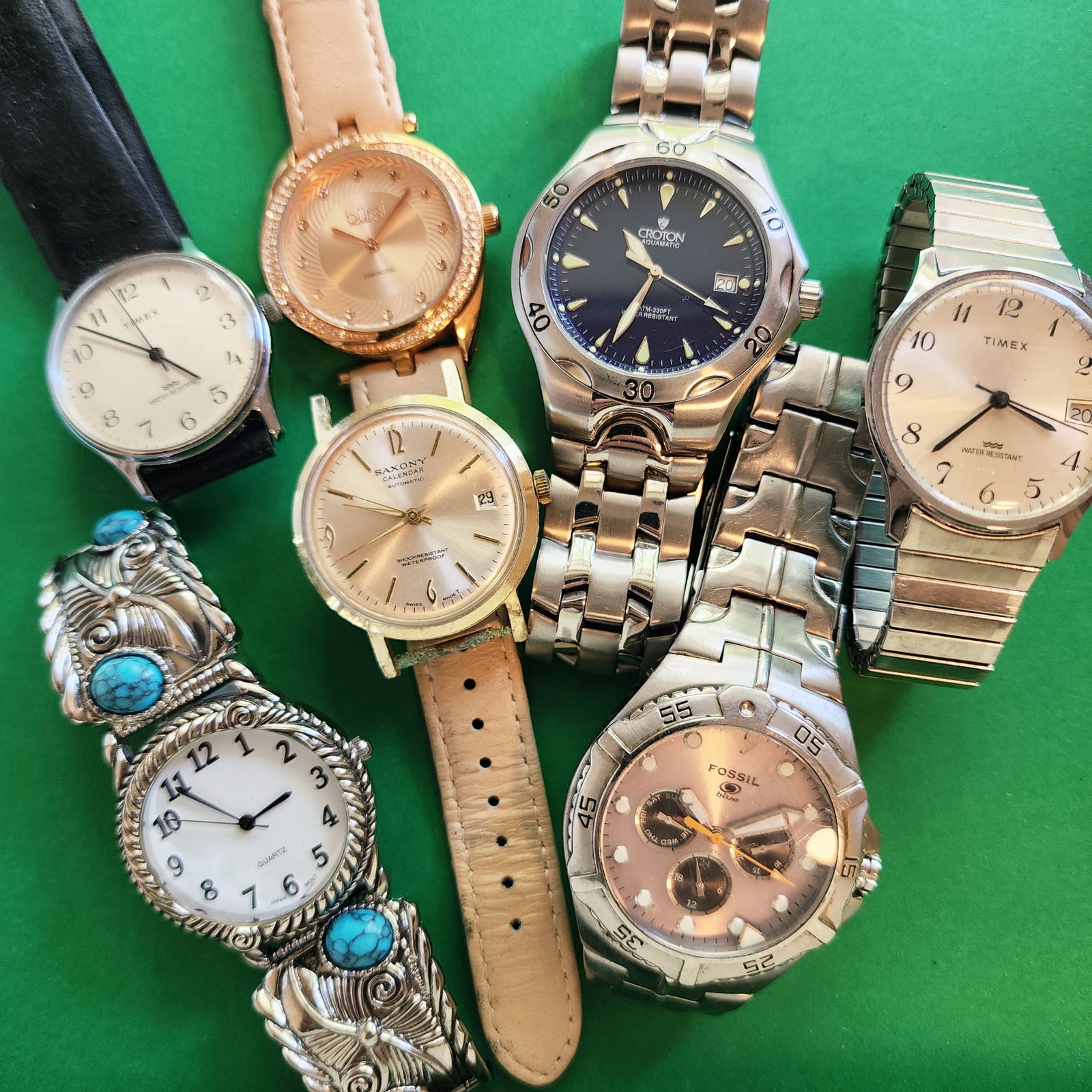 Watch Lot Croton Timex Fossil Saxony (1 of 9)