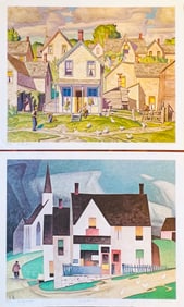 Pair of A. J. Casson Signed Limited Edition Lithographs