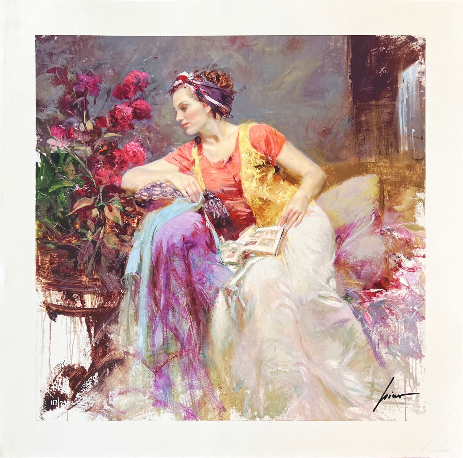 Pino Daeni Signed & Numbered Limited Ed. Giclee SERENDIPITY (Giuseppe Dangelico) (1 of 3)