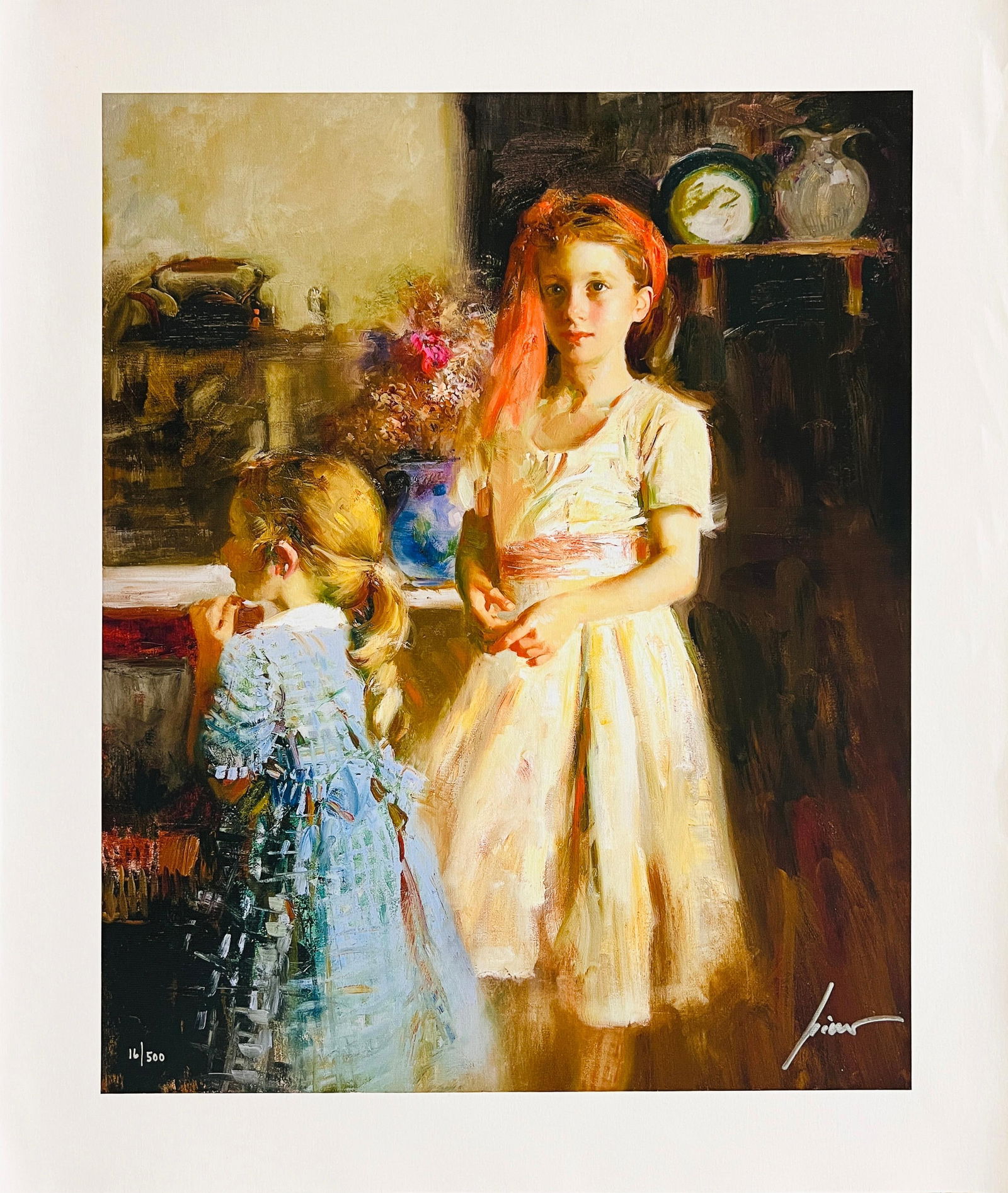 Pino Daeni Signed & Numbered Limited Edition Giclee BEST FRIENDS (Giuseppe Dangelico) (1 of 1)