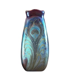Antique Weller Sicard Iridescent Pottery Vase