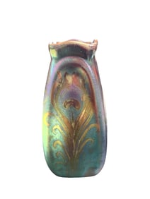 Antique Weller Sicard Iridescent Pottery Vase