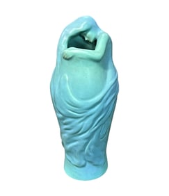Van Briggle Art Nouveau Lorelei Figural Ceramic Vase