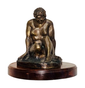 Bronze Female Nude Sculpture by Tennessee Sculptor W. Stephenson