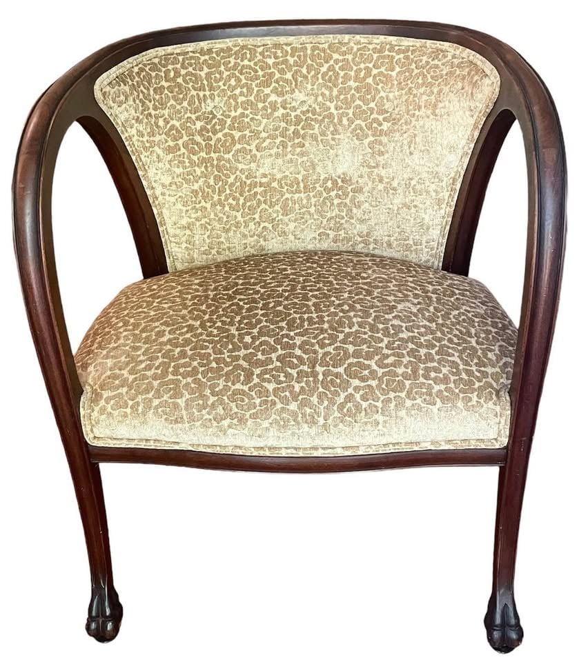 Antique Carved Mahogany Fauteuil Style Armchair (1 of 5)