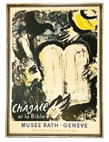 Marc Chagall 1962 Original Exhibition Poster - Chagall et la Bible, Mus?©e Rath in Geneva