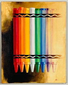 Modern Still Life Oil Painting CRAYONS