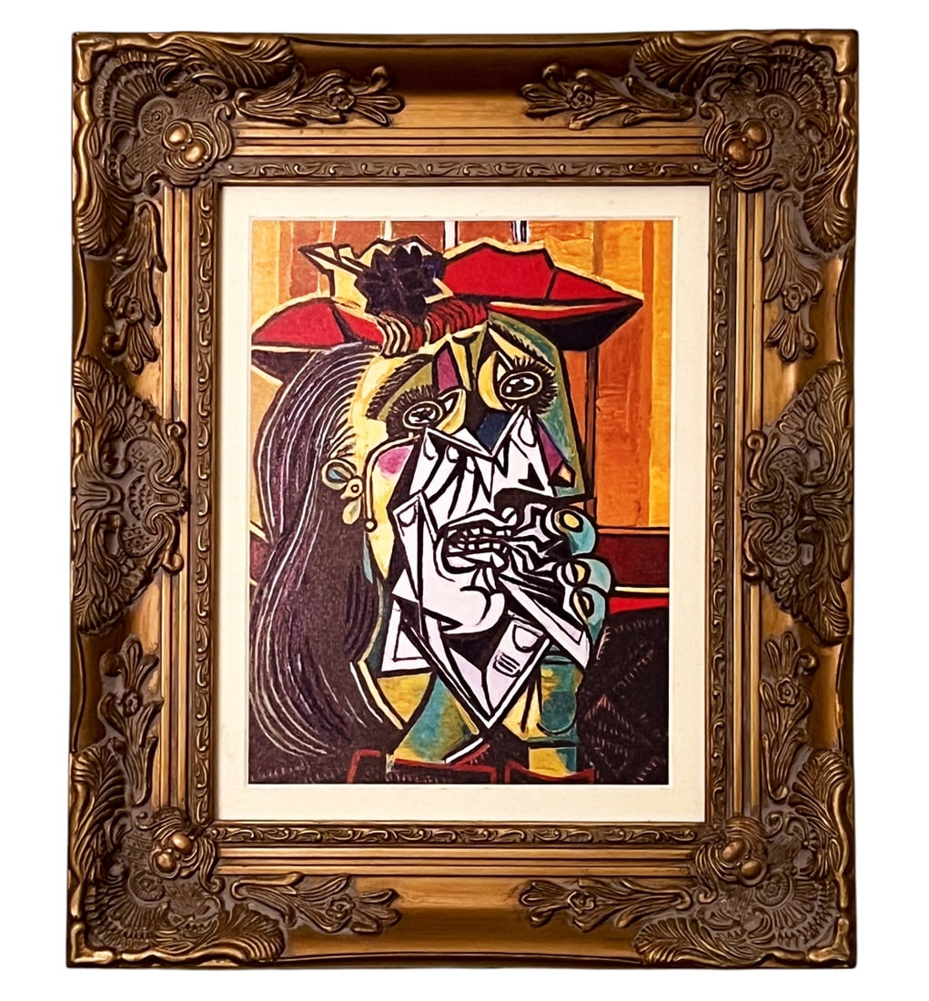 Pablo Picasso Limited Edition, La Femme Qui Pleure (Dora Maar) [The Weeping Woman]: Pablo Picasso (1881-1973) Limited Edition, La Femme Qui Pleure (Dora Maar) [The Weeping Woman], 1937 Giclee on canvas. Approx. Size: ____________. Orig. References: The painting is part of a four-pain