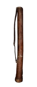 Antique Swiss / German WW1/2 Leather Machine Gun Barrel Carrier
