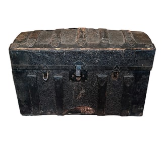 Antique 19th c. Dome Top Travel Trunk
