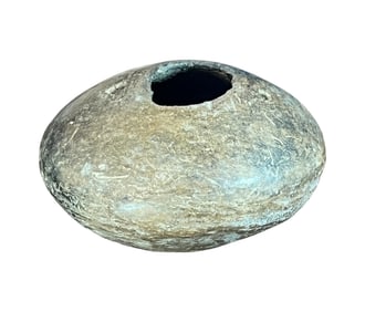 Prehistoric Native American Hohokam Coiled Pottery Lamp