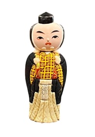 Rare Vintage or Older Kabuki Kokeshi Doll Representing Benkei