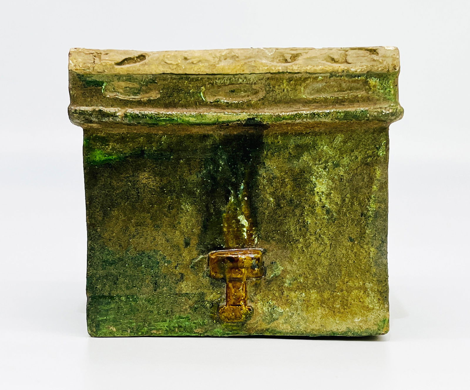 Chinese Green Glazed Funerary Tomb Model of a Chest, Ming Dynasty or Earlier (1 of 7)