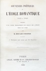 POETIC MEMORIES OF THE ROMANTIC SCHOOL 1825-1840 by Edouard Fournier