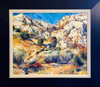 Pierre-Auguste Renoir Embellished Giclee Crags at L'estaque