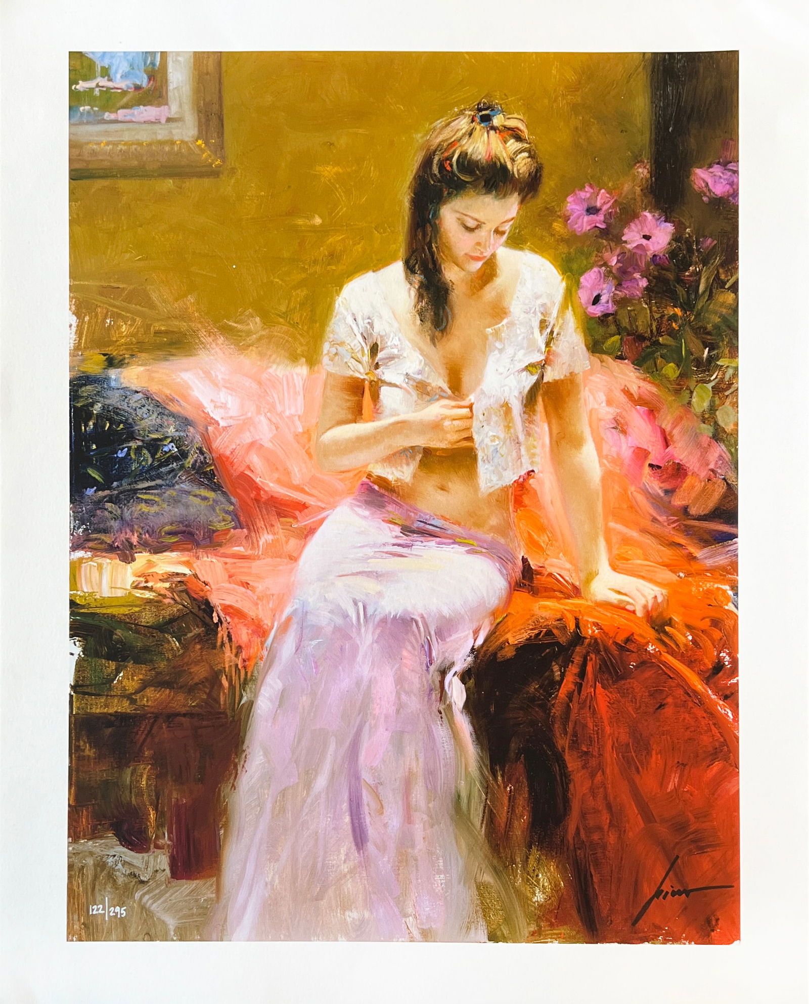 Pino Daeni Signed & Numbered Limited Edition Giclee INTO THE NIGHT (Giuseppe Dangelico) (1 of 3)