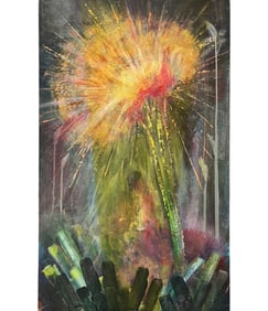 Floral Still Life Expressionism Painting
