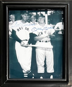 Ted Williams and Mickey Mantle Signed Photograph