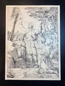 Josip Stritar Antique Engraving RAJA OATH