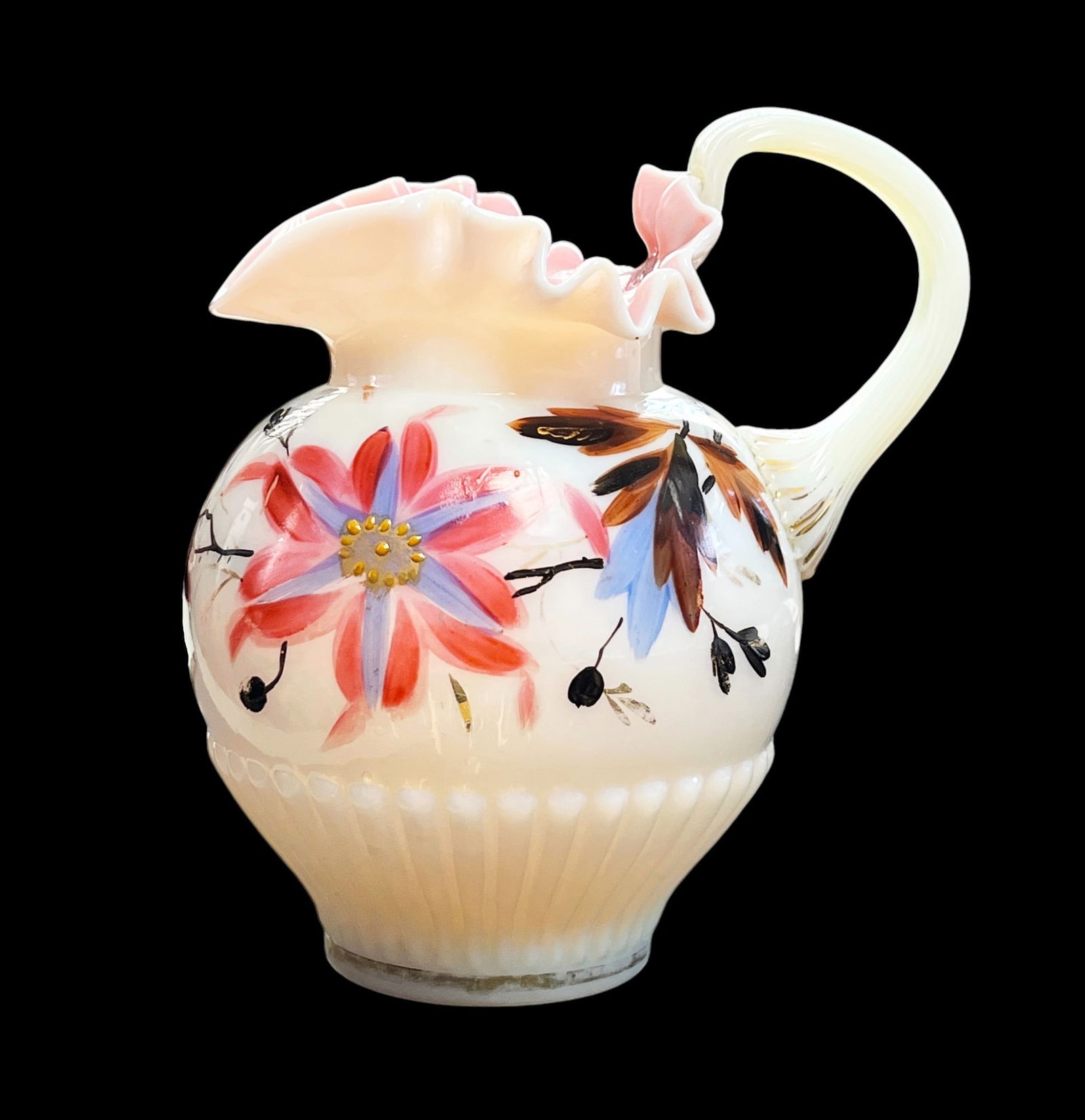 Rare Antique Mt. Washington Uranium Opaline Pitcher (1 of 9)