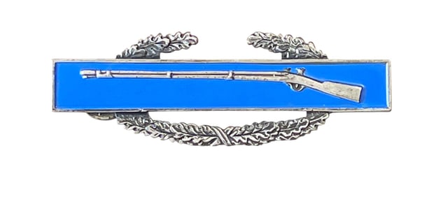 WWII Hero's Combat Infantryman Badge (CIB) - PFC Dean Bushnell (POW & Purple Heart Recipient)