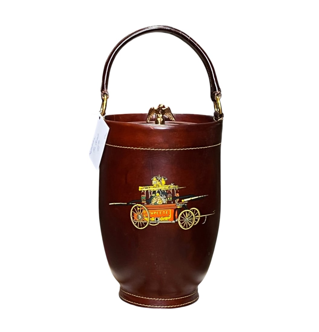 Vintage Leather "Papeete" Ice Bucket (Replica Fire Bucket) (1 of 1)