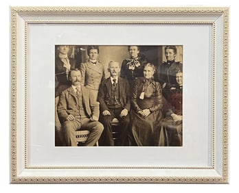 Large 19th Century Family Photograph