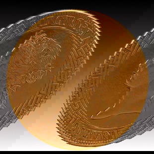 An Exquisite Gold Coin: An Exquisite Gold Coin,Qing Dynasty, China, Size:3.9cm Weight:37.5g