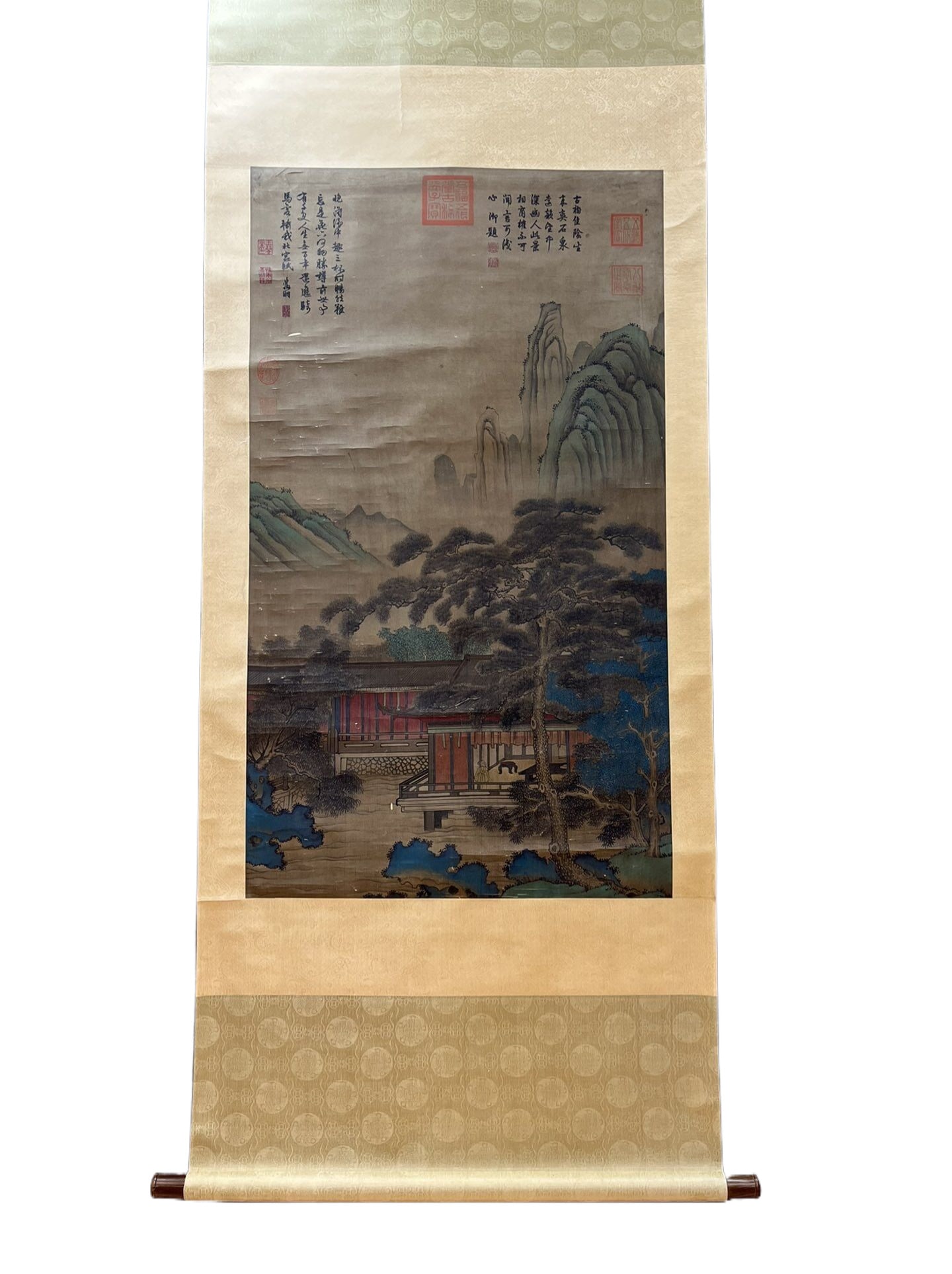 A Chinese Vertical Scroll Ink Painting of Figure on Paper,Huang Zhou: A Chinese Vertical Scroll Ink Painting of Figure on Paper,Huang Zhou,Size:83cmx74cm 一幅中国水墨人物画立轴，黄胄