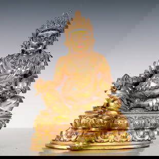 A Exquisite Gilt Bronze Statue of Mammon Buddha statue: A Exquisite Gilt Bronze Statue of Mammon Buddha statue Qing Dynasty, China Size:16cmx14cmx23cm Weight:2800g&#38108;&#37775;&#37329;&#36130;&#31070;&#20315;&#20687; &#20013;&#22269;&#28165;&#20195;