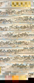 A Chinese Hand Scroll Ink Painting of Tiger on Paper,Zhang Shanzi