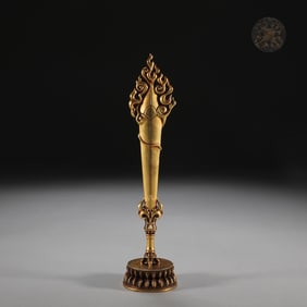 An Exquisite Bronze Vajry Pestle