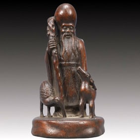 An Exquisite Eaglewood Figure Ornament