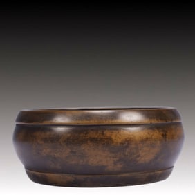 An Exquisite Bronze Censer,Qing Dynasty, China,With Mark,Size:15cmx15cmx6cm,Weight:1250g