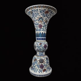 A Rare Doucai Lotus Pattern Vase