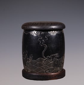 Stone Auspicious Beast Pattern Ornament