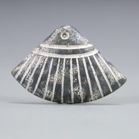 A Exquisite Hongshan Culture White Jade Ornament