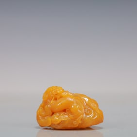 A Exquisite Shoushan Stone Auspicious Beast Ornament
