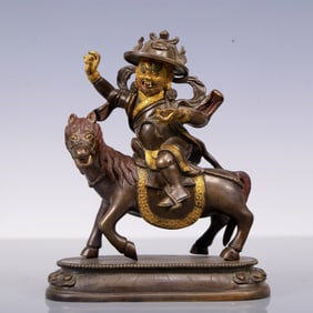 An Exquisite Gilt Bronze Figure of Shri Devi