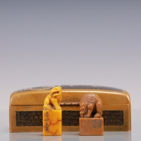 A Set of Fine Tianhuang Stone Auspicious Beast Seals