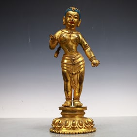 A Exquisite Gilt Bronze Buddha statue