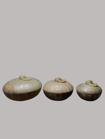 An Archaic Jade Box with Gold Inscription