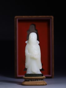 A Exquisite Hetian Jade Figure Ornament