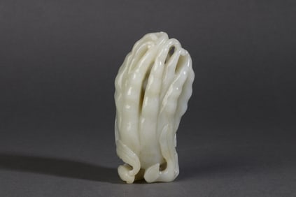 A Rare Hetian Jade Buddha's Hand Ornament