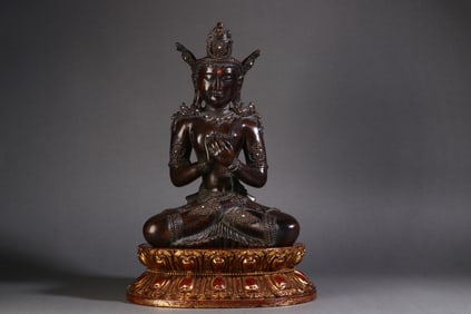 A Rare Aloeswood Guanyin Bodhisattva Ornament