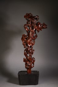 A Rare Boxwood Mountain-Shaped Ornament