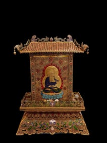 A Rare Golden Filigree Screen
