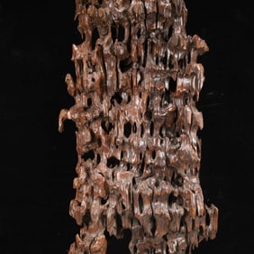 A Rare Weathered natural tree sculpture